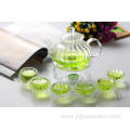 Glass Tea Set- Glass Pumpkin Shaped Teapot